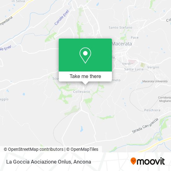 La Goccia Aociazione Onlus map