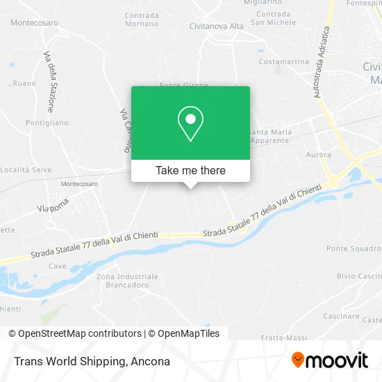 Trans World Shipping map