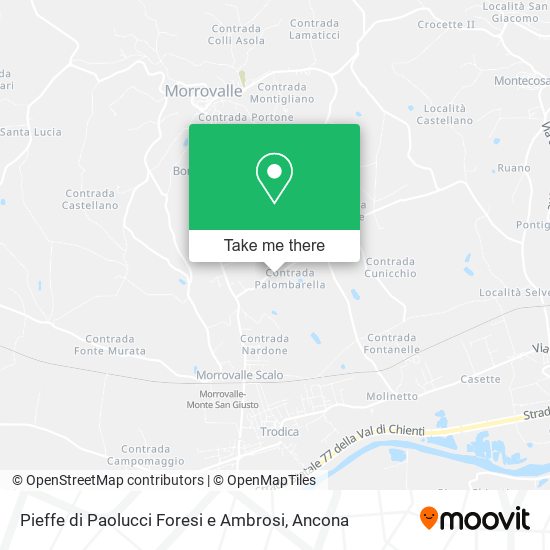 Pieffe di Paolucci Foresi e Ambrosi map
