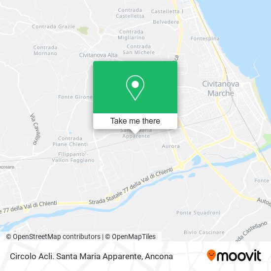 Circolo Acli. Santa Maria Apparente map