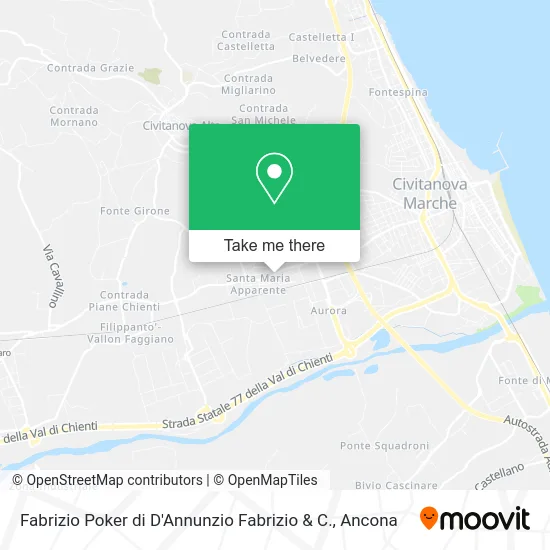 Fabrizio Poker by D'Annunzio Fabrizio & Co. map