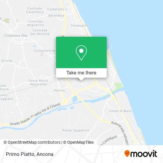 Primo Piatto map