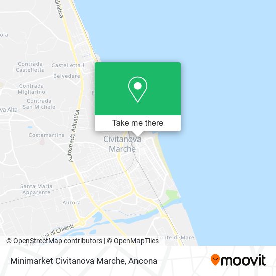 Minimarket Civitanova Marche map