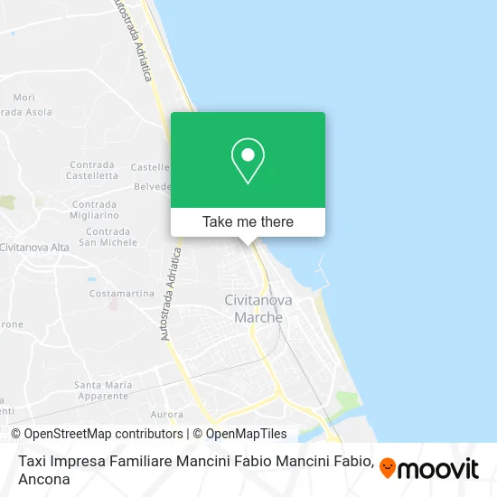 Taxi Impresa Familiare Mancini Fabio Mancini Fabio map