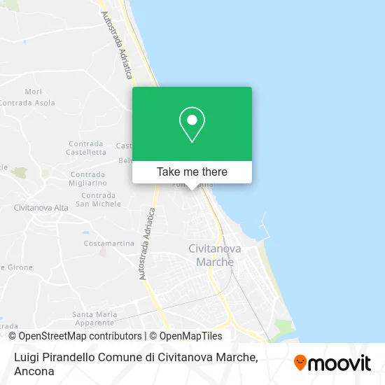 Luigi Pirandello Municipality of Civitanova Marche map