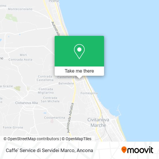 Caffe' Service di Servidei Marco map