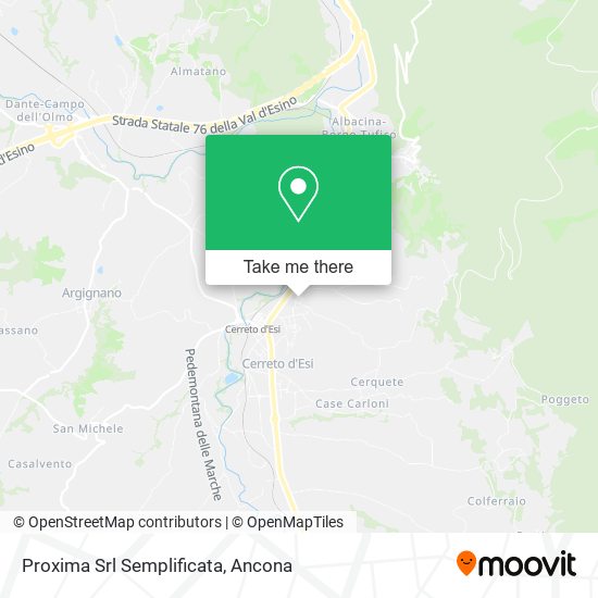 Proxima Srl Semplificata map