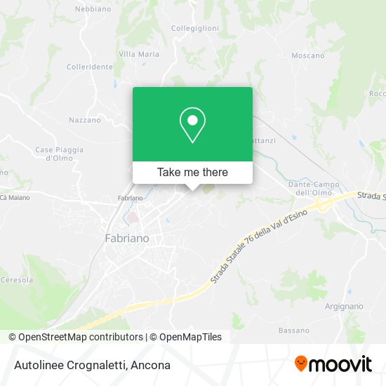 Autolinee Crognaletti map