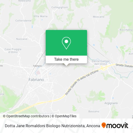 Dotta Jane Romaldoni Biologo Nutrizionista map