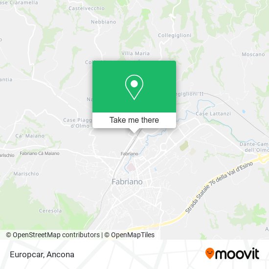 Europcar map