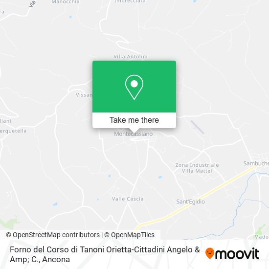 Forno del Corso di Tanoni Orietta-Cittadini Angelo & Amp; C. map