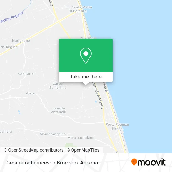 Surveyor Francesco Broccolo map