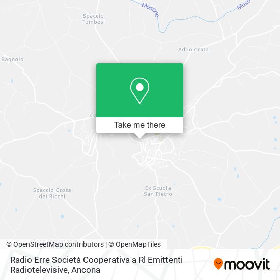 Radio Erre Società Cooperativa a Rl Emittenti Radiotelevisive map