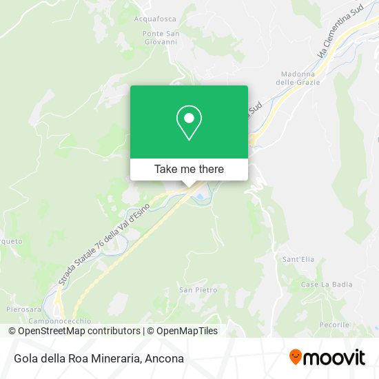 Gola della Roa Mineraria map