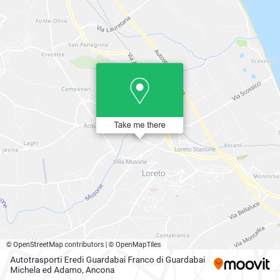 Autotrasporti Eredi Guardabai Franco di Guardabai Michela ed Adamo map