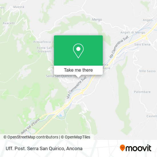 Uff. Post. Serra San Quirico map