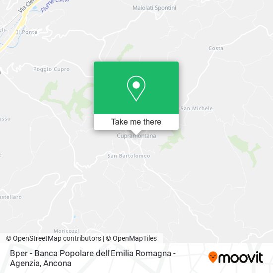 Bper - Banca Popolare dell'Emilia Romagna - Agenzia map