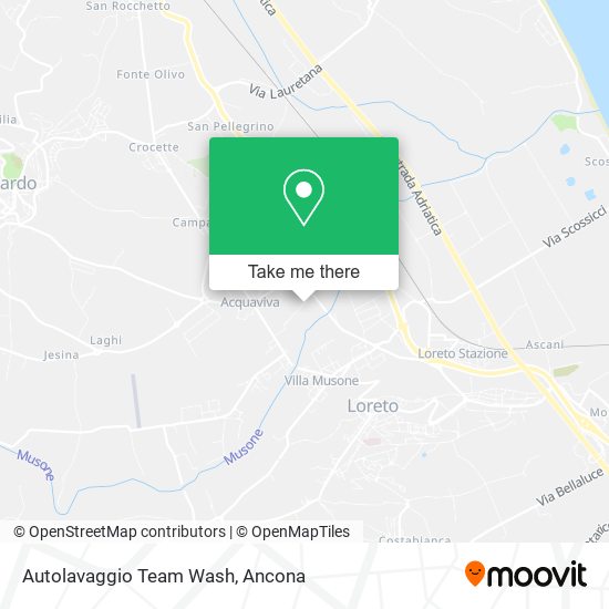 Autolavaggio Team Wash map