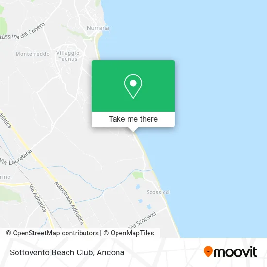 Sottovento Beach Club map