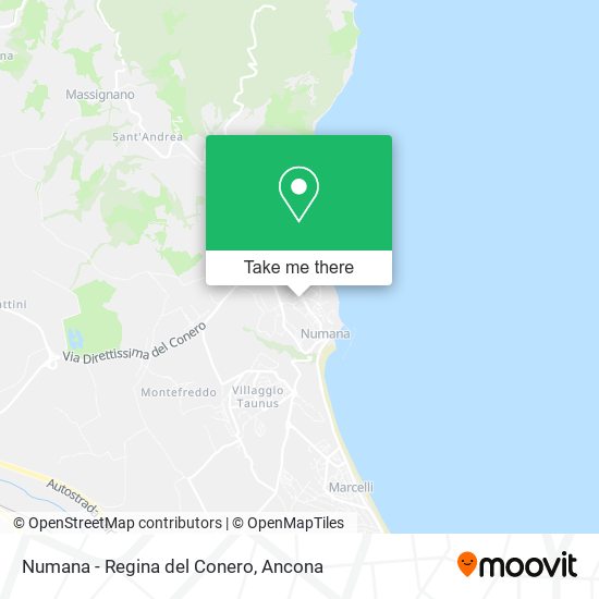 Numana - Regina del Conero map