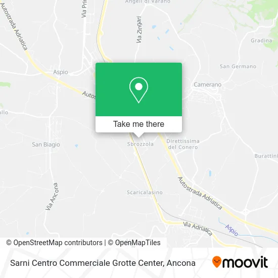 Sarni Shopping Center Grotte Center map