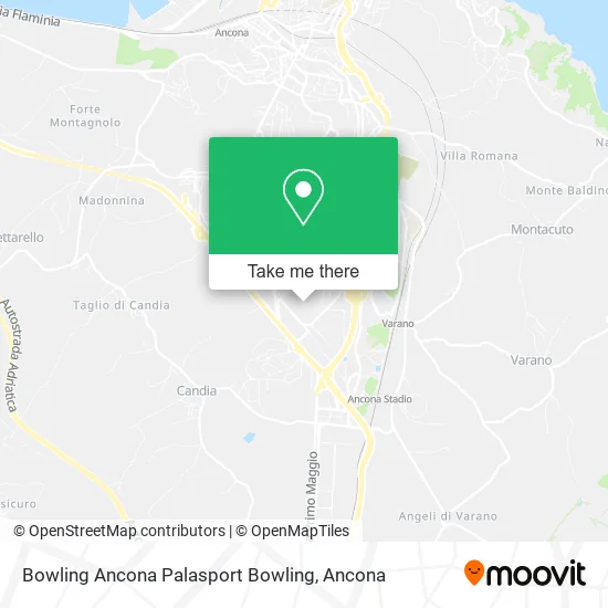 Bowling Ancona Palasport Bowling map