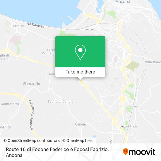 Route 16 di Focone Federico e Focosi Fabrizio map