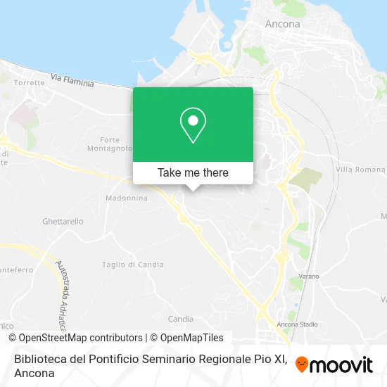 Library of Pontifical Regional Seminary Pius XI map