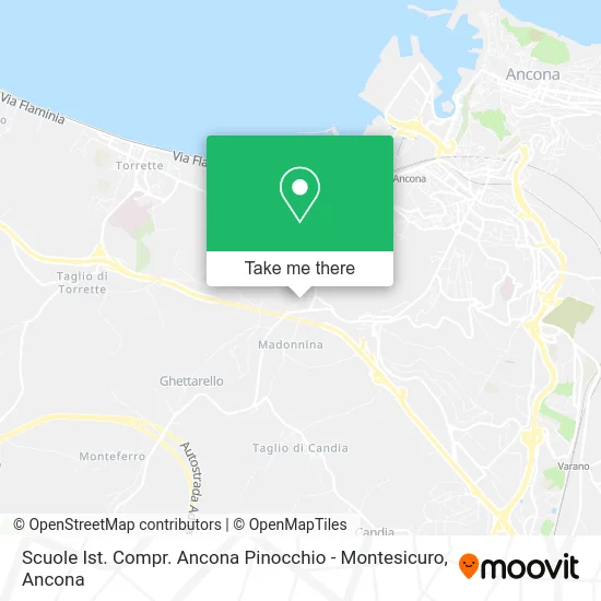 Scuole Ist. Compr. Ancona Pinocchio - Montesicuro map