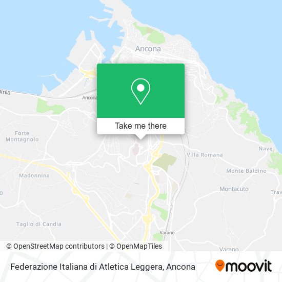 Federazione Italiana di Atletica Leggera map