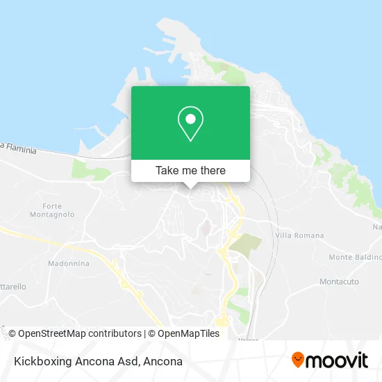 Kickboxing Ancona Asd map