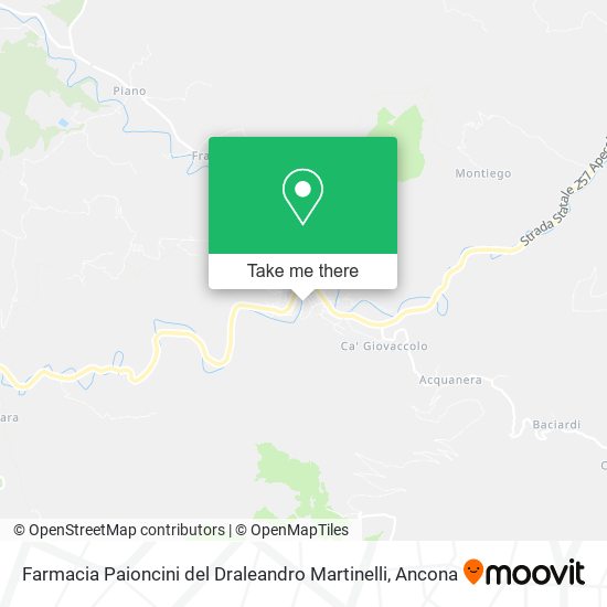 Farmacia Paioncini del Draleandro Martinelli map