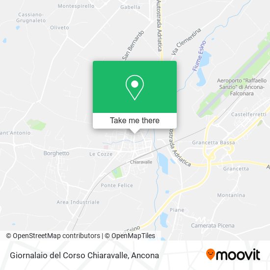 Giornalaio del Corso Chiaravalle map