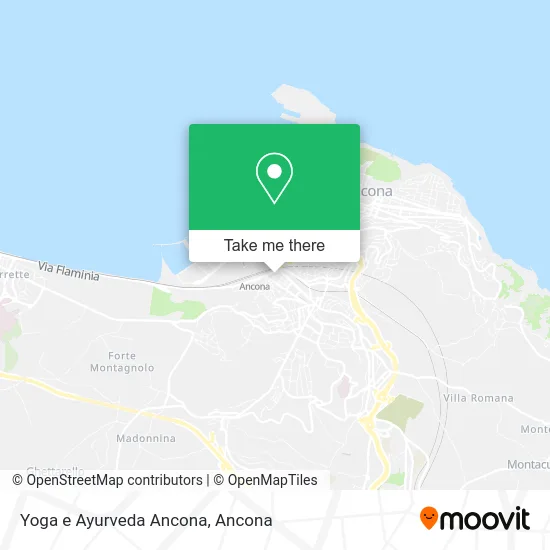 Yoga e Ayurveda Ancona map