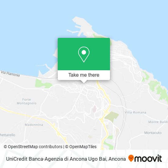 UniCredit Banca-Agenzia di Ancona Ugo Bai map