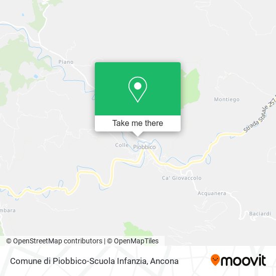 Comune di Piobbico-Scuola Infanzia map