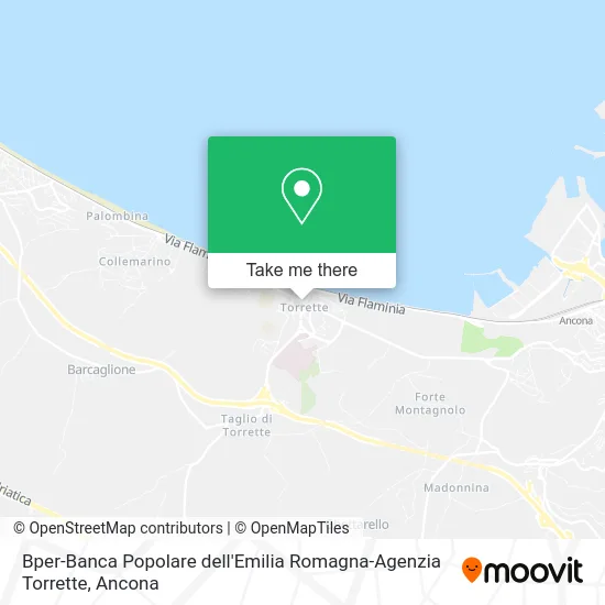 Bper-Banca Popolare dell'Emilia Romagna-Agenzia Torrette map