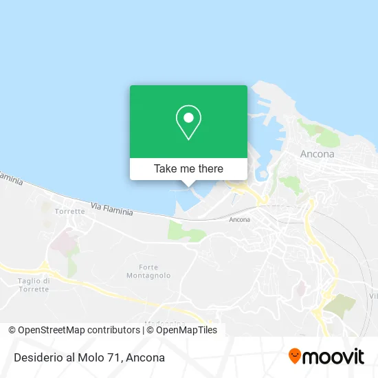 Desiderio al Molo 71 map