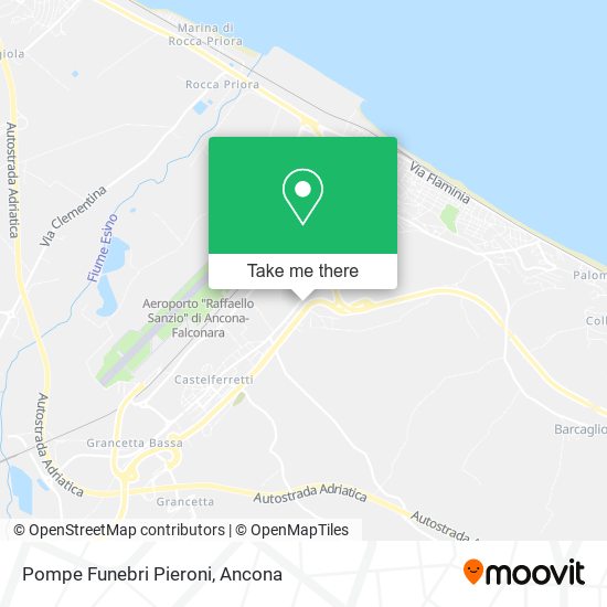 Pompe Funebri Pieroni map
