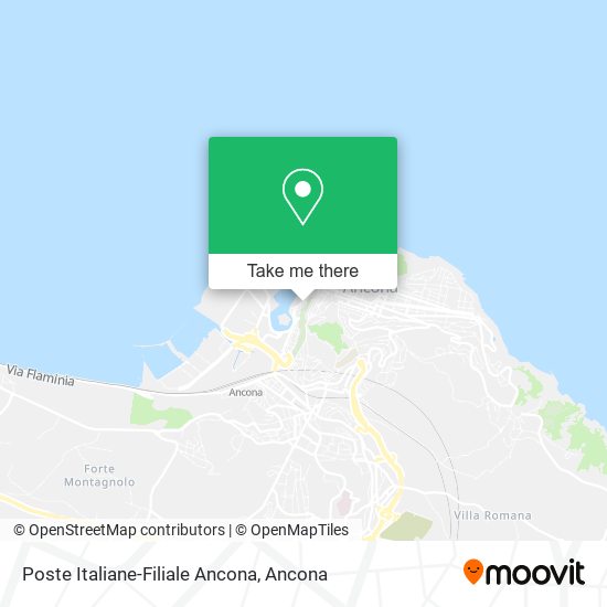 Poste Italiane-Filiale Ancona map