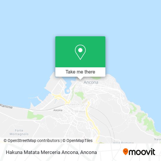 Hakuna Matata Merceria Ancona map