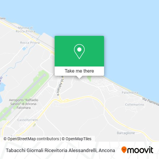 Tabacchi Giornali Ricevitoria Alessandrelli map