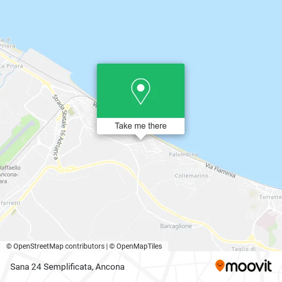 Sana 24 Semplificata map