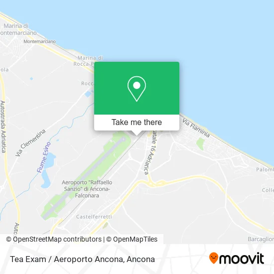 Tea Exam / Aeroporto Ancona map