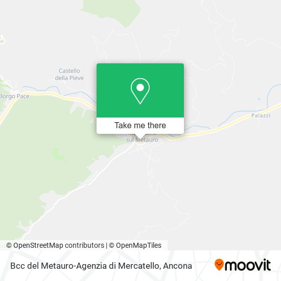 Bcc del Metauro-Agenzia di Mercatello map