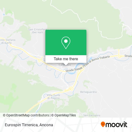 Eurospin Tirrenica map