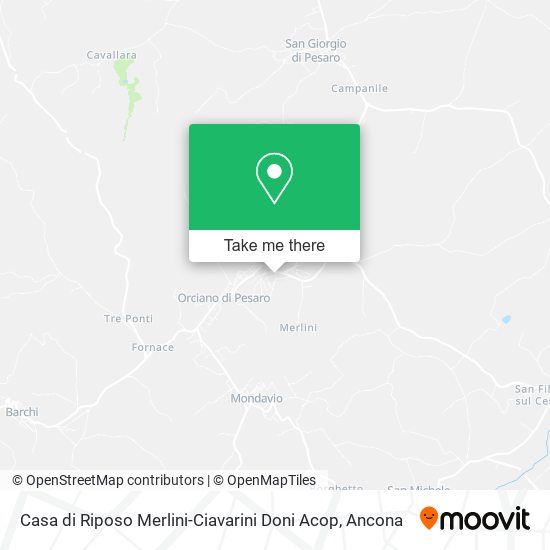 Casa di Riposo Merlini-Ciavarini Doni Acop map