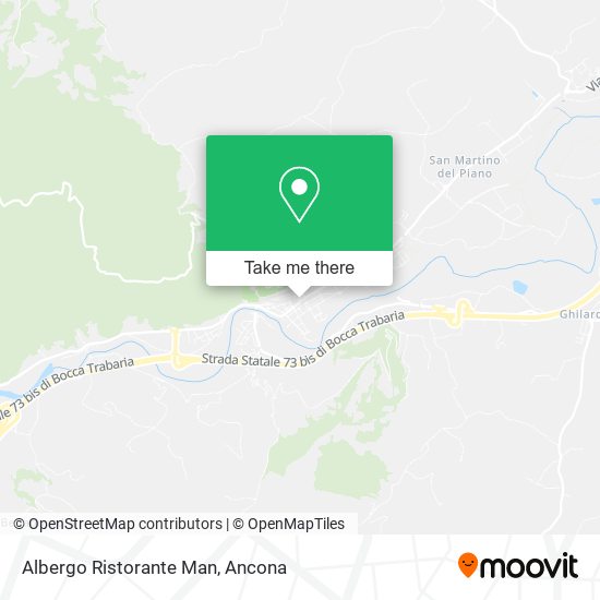 Albergo Ristorante Man map