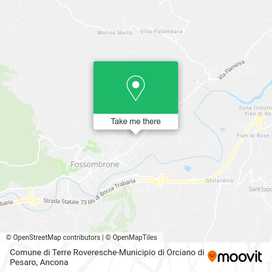 Comune di Terre Roveresche-Municipio di Orciano di Pesaro map