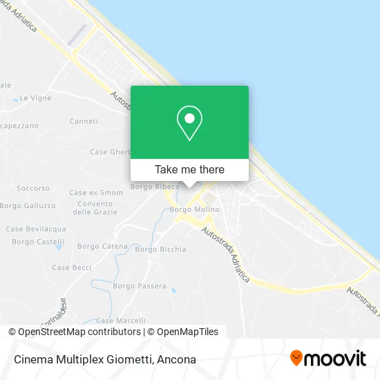 Cinema Multiplex Giometti map